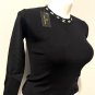 VINTAGE LOUIS VUITTON WOMEN'S WARM LONG SLEEVE BLACK SWEATER SIZE MEDIUM NWT