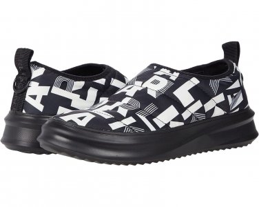 KARL LAGERFELD QUILTED LOGO SLIPPER BLACK WHITE MEN SNEAKERS SIZE 10M NEW