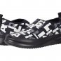KARL LAGERFELD QUILTED LOGO SLIPPER BLACK WHITE MEN SNEAKERS SIZE 10M NEW
