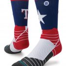 RARE/Stance Texas Rangers Diamond Pro Authentic Crew Socks MLB Large 9-12 NWT