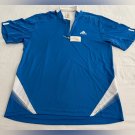 VINTAGE '06 ADIDAS CLIMACOOL 365 JERSEY BLUE/WHITE SHORT SLEEVE TEE SIZE XL NWT