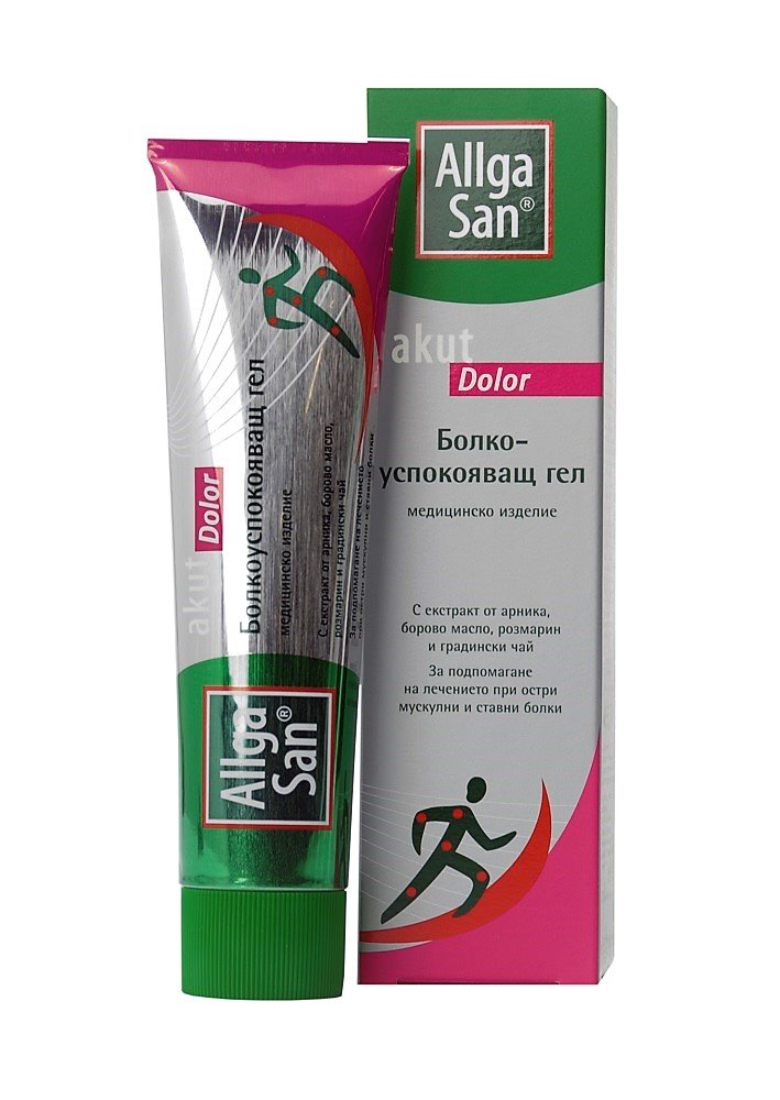 Pain-relieving gel for acute muscle and joint pain Allga San Acut Dolor 100 ml