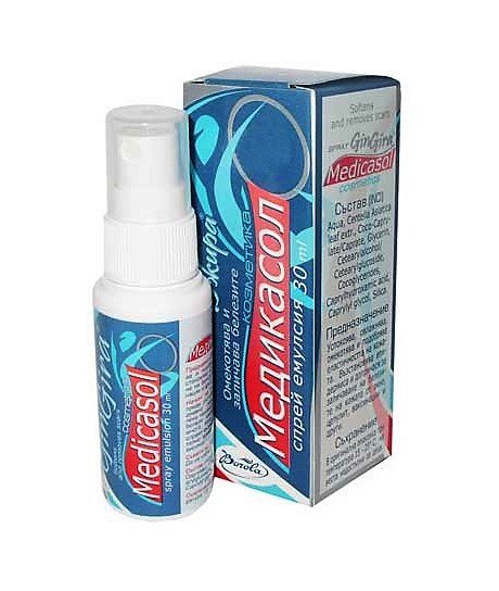 Spray GinGira Medicasol natural wound healing preparation removes scars keloids