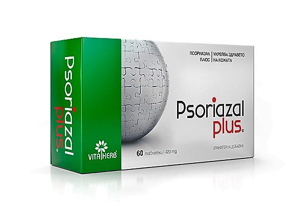 PSORIAZAL PLUS inflammatory skin processes in various forms of psoriasis 60 tabl