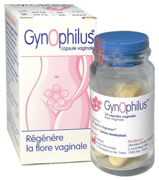 Vaginal capsules Gynophilus® restore the vaginal flora balance 100% natural