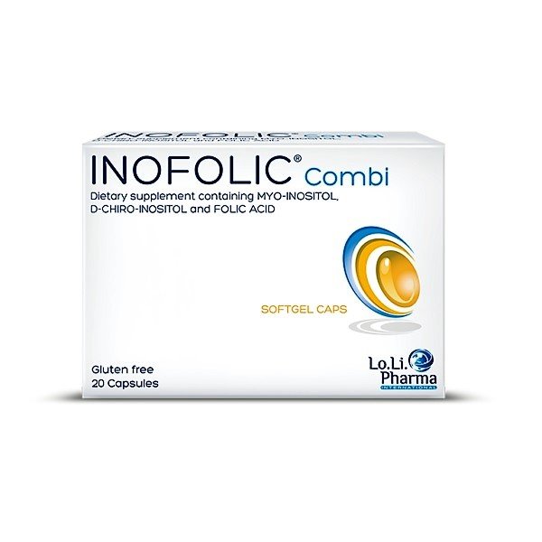 INOFOLIC COMBI 30 caps.Myo-Inositol, D-chiro-inositol, Folic Acid