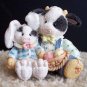 Enesco Mary's Moo Moos Hoppy Easter To Moo 1994 www.thriftstoretreasures.com