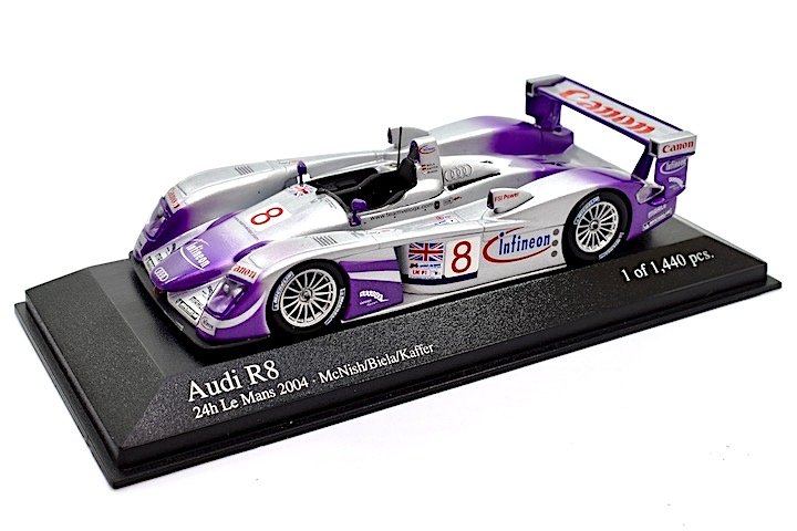 Minichamps 400041308 Audi R8 #8 'Biela - Kaffer - McNish' Le Mans 2004