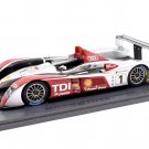 Le Mans Miniatures / Spark Model LMS009 Audi R10 TDI #1 'Biella-Pirro -Werner' 1st pl Le Mans 2007