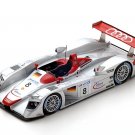 Spark Model 43LM00 Audi R18 Joest #8 'Biela - Kristensen - Pirro' 1st pl Le Mans 2000