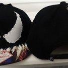 Venom Sublimated Bill Black Marvel Comics Snap Back Hat Nwt