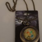 Harry Potter Movie Hogwarts Crest Necklace Pocket Watch Nwt