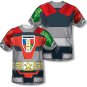 Voltron Robot Costume Front and Back Sublimation Print T-Shirt