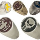 Robin,Iron Man,Thor,Spiderman,Punisher Marvel Dc Comics Ring Your Choice