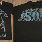 Sons of Anarchy SOA Blue Tone Reaper Sickle Tv Show T-Shirt