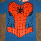 Nwt Spiderman Spider Web Muscle Marvel Costume T-Shirt