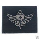 Nintendo Legend Of Zelda Triforce Video Game Metal Badge Bifold Wallet NWT