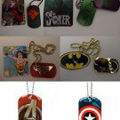 Batman,Wonder Woman,Harley Quinn Die Cut Joker,Avengers,Captain America Dog Tags
