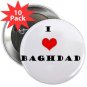 "I love Baghdad" 2.25" Button (10 pack)