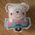 White Bear crossstitch magnet