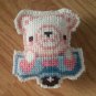White Bear crossstitch magnet