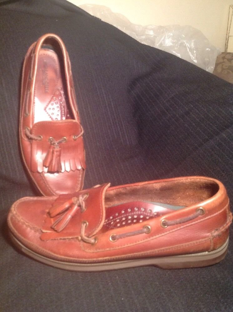 MEN�S HIGHLAND CREEK BOOTS &amp; SHOES SIZE 8M BROWN LEATHER