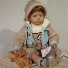 Duck House collectable Porcelain Baby "Vincent with his Toy truck and  blankie."