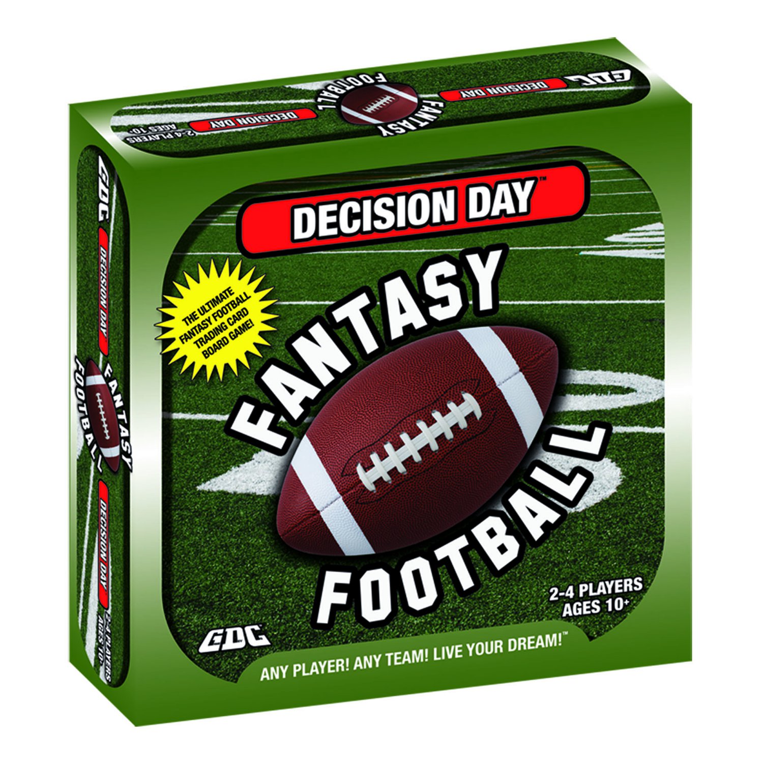 DECISION DAY FANTASY FOOTBALL BOARD GAME, TRADING CARDS, NFL, PRO,NIB