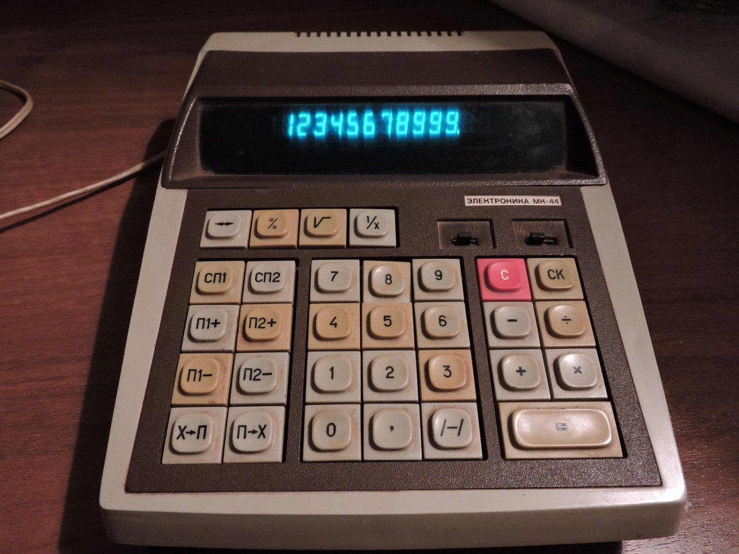 Калькуляторы ссср фото USSR Soviet Russia Vintage Desktop Calculator Elektronika MK44