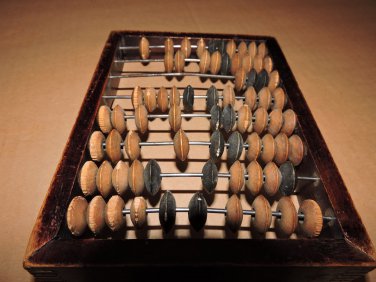 Vintage USSR Soviet Wooden Abacus 1940-years (USSR Calculator)