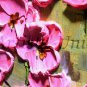 Pink Orchids Original Oil Painting, Still life Palette Knife Textured Modern Art, Impasto 3D Flowers