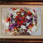Modern Bouquet Original Oil Painting, Red Poppies Palette knife Impasto Art, Still Life Wild Flowers