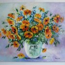 S-Wild Roses Original Oil Painting Impasto Garden Flowers Impressionist ...