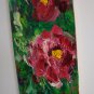 Peonies Original Oil Painting Crimson Peony Impasto Flowers Palette Knife Textured
