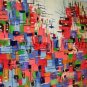 Modern Cityscape Original Oil Painting Abstract Impasto Palette knife Red Contemporary Art