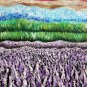 Contemporary Landscape, Large Original Oil Painting, Lavender Fields, Abstract, Impasto, Purple Pink