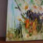 Summer Flowers Original Oil Painting Impasto Still Life Pink Orange Impressionistic EU Artist