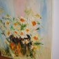Summer Flowers Original Oil Painting Impasto Still Life Pink Orange Impressionistic EU Artist