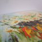 Summer Flowers Original Oil Painting Impasto Still Life Pink Orange Impressionistic EU Artist