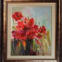 Red Poppies Original Oil Painting Meadow Impressionism Impasto Palette Knife Modern Fine Art