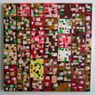 Modern Abstract Original Oil Painting, Contemporary Art, Impasto Cityscape, Palette Knife Colorful