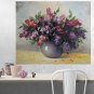 Lilacs Original Oil Painting Stile Life Purple Flowers Bouquet Palette Knife Impressionism