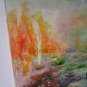 Water Lilies Original Oil Painting Lily Pad Palette Knife Fine Art Impressionism Pond