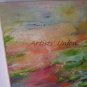 Water Lilies Original Oil Painting Colorful Impressionism Pond Landscape Lake Fine Art