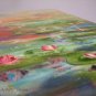 Water Lilies Original Oil Painting Colorful Impressionism Pond Landscape Lake Fine Art