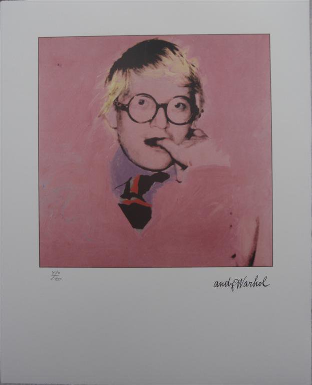 Andy Warhol Lithograph David Hockney