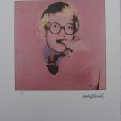 Andy Warhol Lithograph David Hockney