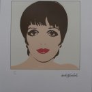 Andy Warhol Lithograph Liza Minnelli