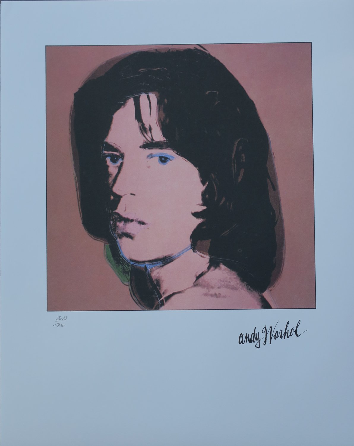 Andy Warhol Mick Jagger Lithograph
