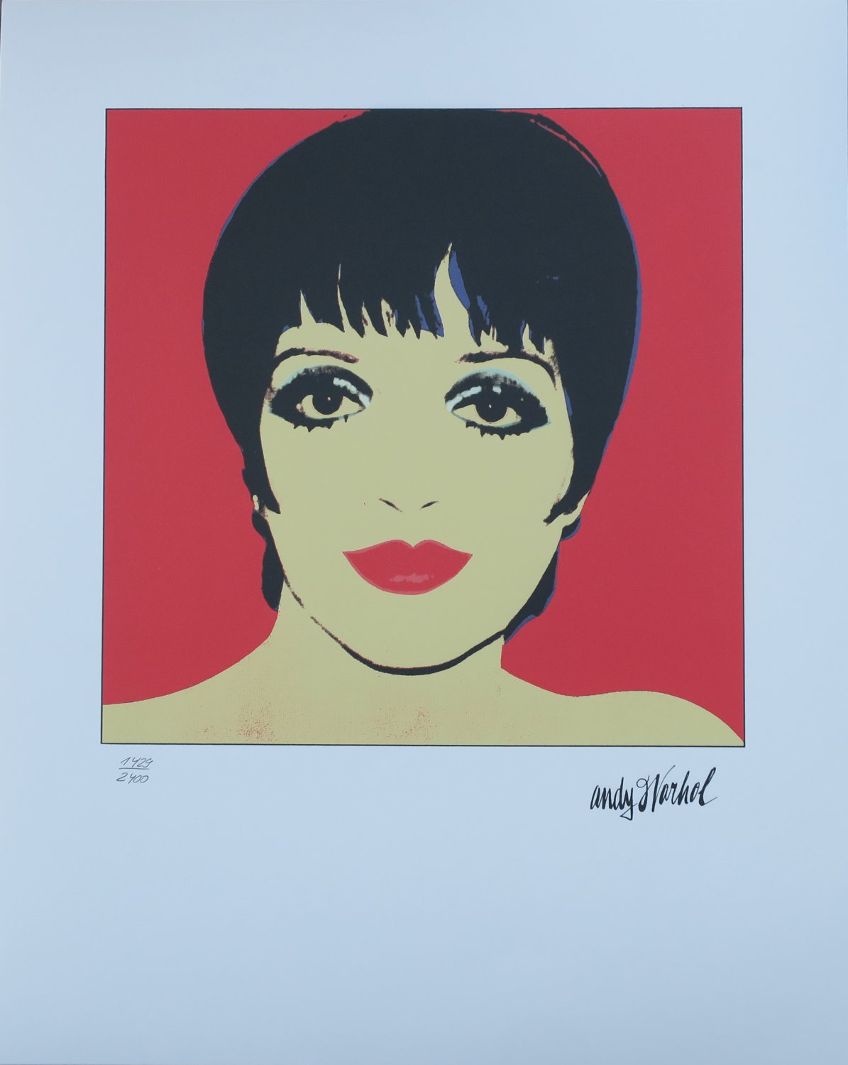 Andy Warhol Lithograph Liza Minnelli